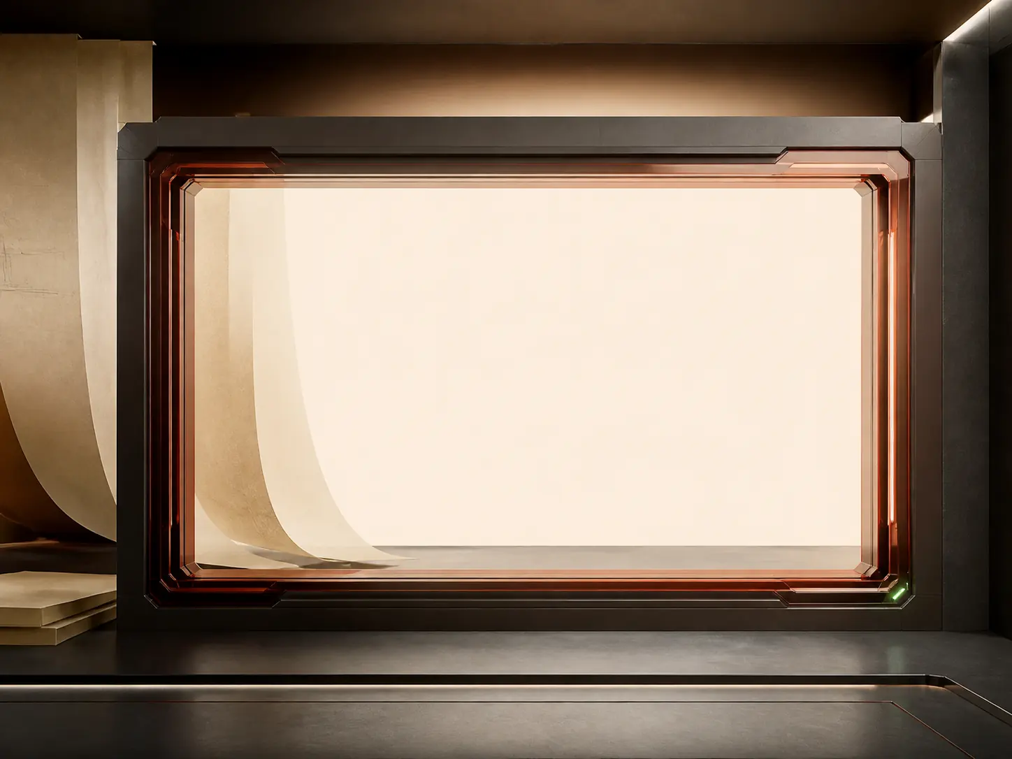 A controlled portal framing an embedded document review surface